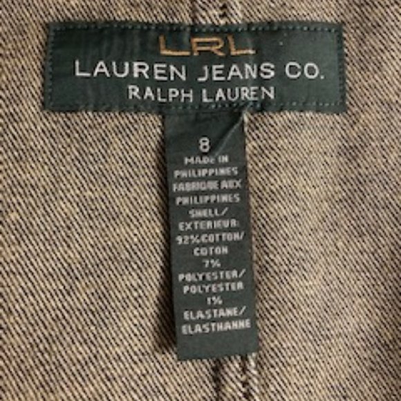 ⭐️ 2x Host Pick! ⭐️ NWOT - Ralph Lauren LRL Peplum Denim Jacket in Blue - Sz 8* - Picture 6 of 10